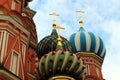 Saint Basil`s Cathedral, is an Orthodox church in Red Square of Moscow, and is one of the most popular cultural symbols of Russia Royalty Free Stock Photo