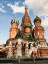 Saint Basil`s Cathedral at the Red Square in Moscow, Russa.