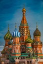 Saint Basil`s Cathedral on Red Square, Moscow, Russia Royalty Free Stock Photo