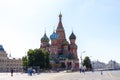 Saint Basil`s Cathedral on Red Square in Moscow Royalty Free Stock Photo