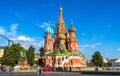 Saint Basil`s cathedral on Red Square in Moscow, Russia Royalty Free Stock Photo