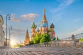 Saint Basil`s Cathedral at Red Square in Moscow Russia Royalty Free Stock Photo