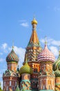 Saint Basil`s Cathedral on Red Square in Moscow Royalty Free Stock Photo