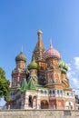 Saint Basil`s Cathedral on Red Square in Moscow Royalty Free Stock Photo