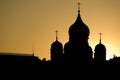 Saint Basil's Cathedrals Domes, Moscow Royalty Free Stock Photo