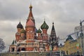 Saint Basils cathedral in Moscow. Royalty Free Stock Photo