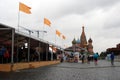 Saint Basils Cathedral in a rainy day.