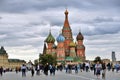 Saint Basils cathedral and Red Square in Moscow Royalty Free Stock Photo