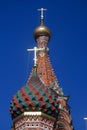 Saint Basils cathedral on the Red Square in  Moscow. Royalty Free Stock Photo