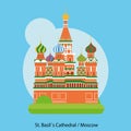 Saint Basils Cathedral Vector, Moscow, Russia