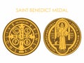 Saint Benedict Medal Gold