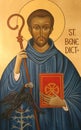 Saint Benedict of Nursia Royalty Free Stock Photo