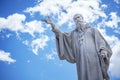 Saint Benedict statue in Italy