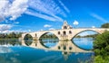 Saint Benezet bridge in Avignon Royalty Free Stock Photo