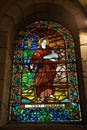 Saint Bernard beveled glass