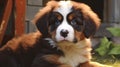 a Saint Bernard puppy Royalty Free Stock Photo