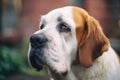 saint bernard with slobbering jowls Royalty Free Stock Photo