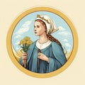 Saint Brigid\'s Day. Illustration in flat style