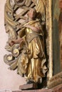 St. Catherine of Alexandria statue on the altar of St. Barbara at the Church of the Assumption in Taborsko, Croatia