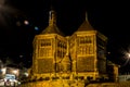 The Saint Catherine church in the center of Honfleur, Normandy, France at night