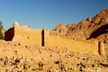 Saint Catherine Monastery Sacred Monastery of the God Trodden Mount Sinai at the mouth of a gorge at the foot of Mount Sinai, Royalty Free Stock Photo