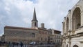 Saint Charles and Arena - Arles - Provence - Camargue - France Royalty Free Stock Photo