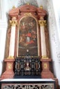 Saint Charles Borromeo altar in Jesuit church of St. Francis Xavier in Lucerne