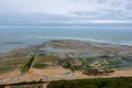 View from the Phare de Baleines lighthouse on the Ile de Re island, France Royalty Free Stock Photo