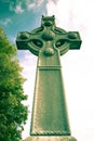 Saint Columba memorial celtic cross in Donegal Royalty Free Stock Photo