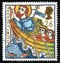 Saint Columba UK Postage Stamp Royalty Free Stock Photo