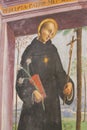 Saint Dominic - Church of Sant Agostino in San Gimignano Royalty Free Stock Photo