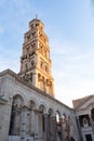 Saint Domnius Cathedral in Old Town Split, Croatia Royalty Free Stock Photo