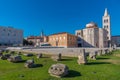 Saint Donatus church and Saint Anastasia cathedral in Zadar, Croatia Royalty Free Stock Photo