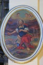 Saint Donatus, painting in the church of Our Lady of Snow in Kutina, Croatia