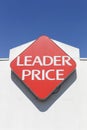Leader Price logo on a wall