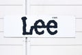 Lee logo on a wall