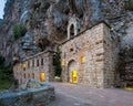 Saint Elisha historic maronite monastery in Qadisha valley, Qannoubine, Lebanon Royalty Free Stock Photo