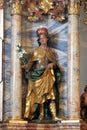Saint Emeric, statue on the main altar in the church of Our Lady of the Snow in Kutina, Croatia