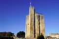 Saint Emilion tower roy in wine routes vineyard of bordeaux World Heritage site