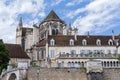 saint etienne cathedral and prefecture building in auxerre