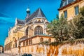 Saint-Etienne-du-Mont is a church in Paris, France, located on the Montagne Sainte-Genevieve  near the Pantheon Royalty Free Stock Photo