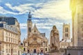 Saint-Etienne-du-Mont is a church in Paris, France, located on t Royalty Free Stock Photo