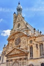 Saint-Etienne-du-Mont is a church in Paris, France, located on t Royalty Free Stock Photo