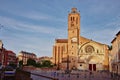 Saint Etienne square at sunset, Toulouse, France Royalty Free Stock Photo