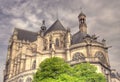 Saint-Eustache cathedral Royalty Free Stock Photo