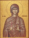 Saint Fevronia Orthodox icon of the Byzantine style