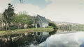 Saint Finbarr`s Oratory, a chapel built on an island in Gougane Barra, a very serene and beautiful place in county Cork.