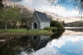 Saint Finbarr`s Oratory, a chapel built on an island in Gougane Barra, a very serene and beautiful place in county Cork.