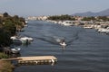 Saint Florent, San Fiorenzo, skyline, marina, Haute-Corse, Corsica, France, island, Europe Royalty Free Stock Photo