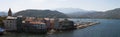 Saint Florent, San Fiorenzo, skyline, marina, Haute-Corse, Corsica, France, island, Europe Royalty Free Stock Photo